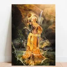 Quadro Placa decorativa Oxum Orixá Umbanda Candomblé Rainha das Águas Doces 09