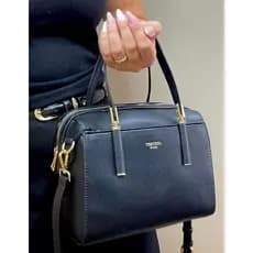 Bolsa Feminina Veryrio Baú Espaçosa Alça de Mão e Transversal