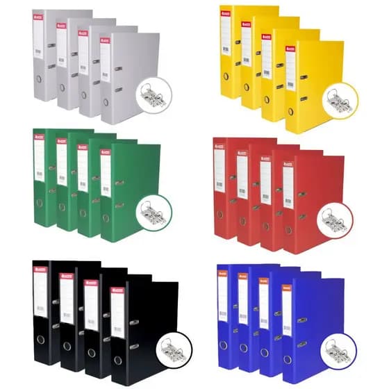Pasta Registradora Az Lombo Largo Premium Kit C/ 4un - Fichário Organizador Documentos Classic Chies