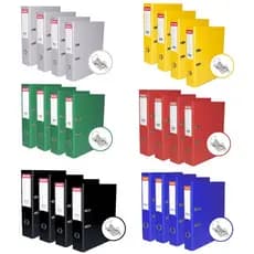 Pasta Registradora Az Lombo Largo Premium Kit C/ 4un - Fichário Organizador Documentos Classic Chies