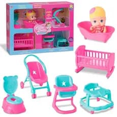 Boneca Little Dolls Casinha - Diver Toys 8023