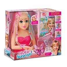 Boneca Diver Surprise Hair Style Busto com Acessórios para Pentear e Maquiar - DiverToys