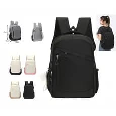 Mochila de escolar nylon casual Feminina resistência impermeável com chaveiro novidade