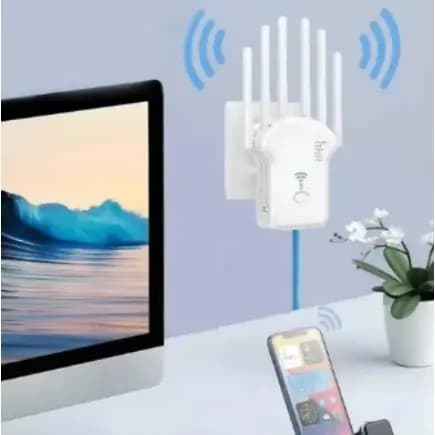 Roteador Wireless 300Mbps 6 Antenas Alta Potência WiFi Longo Alcance para Casa Escritório
