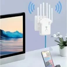Roteador Wireless 300Mbps 6 Antenas Alta Potência WiFi Longo Alcance para Casa Escritório