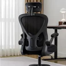 Cadeira Gamer Ergonômica para Escritório Reclinável com Braços, Ajuste de Altura e Giro 360° PRETO