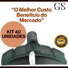 Kit 40 Cabides Adulto Organizador de Roupas Otimo Preço Envio Rápido.