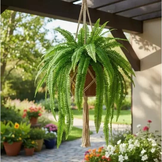 Samambaia Artificial Pendente 115cm Decoração Casa Jardim