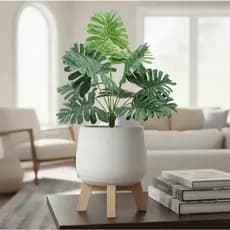 Planta Artificial Folhagem Strelitzia Paraíso Realista Sem Vaso Decoração Jardim Casamento
