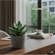 Planta Artificial Suculenta 13cm Vaso Pequeno EVA Não Quebra Decoração Mesa Casa