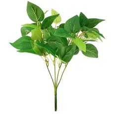 Folhagem Artificial Verde 35cm Ramo Realista Planta Decoração Sala Arranjo Festa
