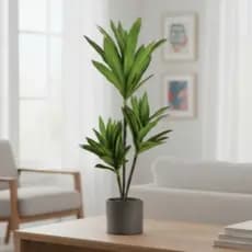 Planta Artificial Yucca 70cm Decoração Sala Jardim Casa