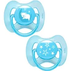 Kit 2 Chupeta/Bico Comfort Ventilação Estrela e Urso Tamanhos 1 e 2 - Buba