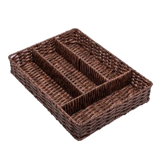 Organizador De Talheres De Metal Revestido Em Plástico 30cm
