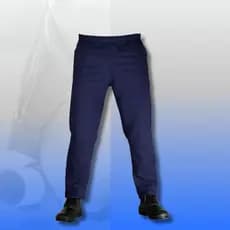 Calça de Brim Azul Marinho com 1/2 Elástico para Trabalho Pesado