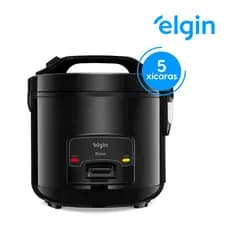 Panela  de Arroz Elétrica 220V Elgin Rizzo 5 Xícaras Preta