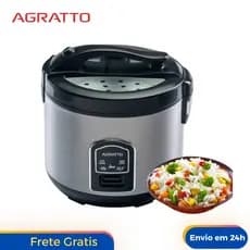 Panela De Arroz Elétrica 10 Xícaras 110/220V 5 em 1 Agratto Visor Vidro