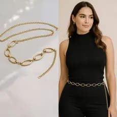 Cinto Corrente Atemporal E Elegante Inspirado Na Moda Paris