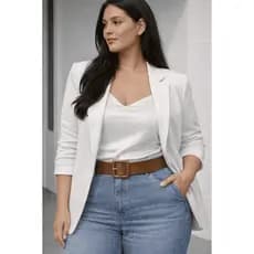 Cinto Feminino Plus Size 135cm Largo 4cm – Moda Blazer, Vestido e Alfaiataria