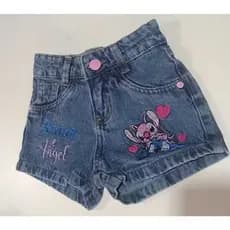 Shorts do Stitch jeans feminino infantil Lilo Stitch/Stitch/angel/aloha short infantil stitch angel/shortinho do stitch