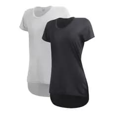 Kit 2 Camisetas Dry Fit Feminina Tapa Bumbum - Treino - Academia - Esportes - Corrida