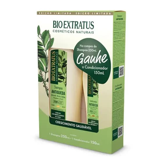 Kit Bio Extratus Antiqueda Jaborandi Shampoo 250ml + Condicionador 150ml