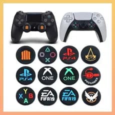 Par de Grip Borracha Protetora de Silicone para Analógicos de Controles de PS4, PS5, Xbox One e 360 Novo
