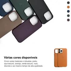 Para iPhone11 12 13 14 15 ProMax Boa aparência Capa magnética de couro para telefone