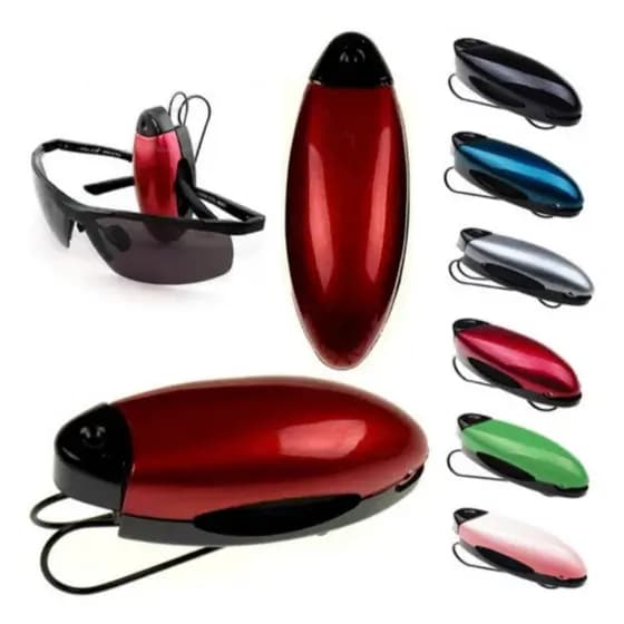 Kit 2 Porta Óculos Veicular Suporte Quebra Sol Para Óculos -Escolha a Quantidade - COR SORTEADA - BR