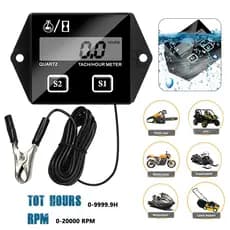 Com Clipe Novo Tacômetro Da Motocicleta IP65 À Prova Dip65 Água 0-20000 RPM Velocidade Calibre Motor Medidor De Tempo De