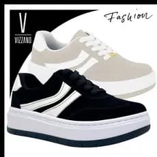Tênis Casual Vizzano Feminino Lisboa Plataforma Confortável Acolchoado Casual