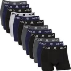 Cueca Boxer Polo Wear Masculina Sem Costura Kit 12 Unidades Original Confortável Academia