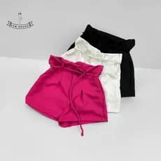 Kit com 3 Shorts alfaiataria Femininos Cargo Cadarço - Com Bolsos, Zíper Lateral e Cordão