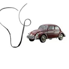 Borracha Guarnição Colar Tampa Traseira Motor Fusca...86