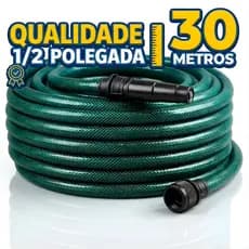 Mangueira Flex Verde em PVC Com 3 Camadas 30 metros