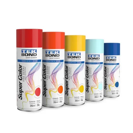 Tinta Spray Tekbond Supercolor uso geral 350ml