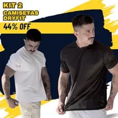Kit 2 Camisetas Masculina Dryfit de Alta Performance para Corrida