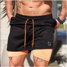 Bermuda Fitness Musculação Masculina Forrada para atividades físicas BodyGrip