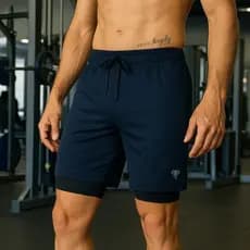 Bermuda Fitness Musculação Masculina Forrada para atividades físicas