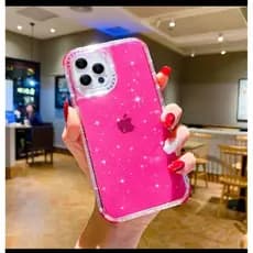 Capa CASE CAPIANHA Anti impacto colorida Com Glitter 7G/8PLUS XR 11 11PRO 11PROMAX 12/12PRO 12PROMAX