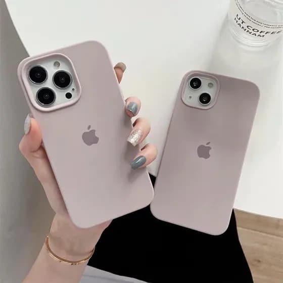 Capa Case Capinha Aveludada Silicone ROSA NUDE para iPhone XR XS MAX 16E 11 12 13 14 15 16 17 PROMAX