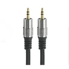 Cabo P2 + P2 Estereo Plug Metal - 10m