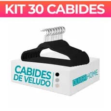 Kit Cabides Veludo Para Roupas Adulto 30 Unidades Fino Resistente