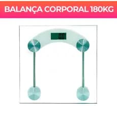 Balança Corporal Transparente Quadrada Digital Até 180kg Com Vidro Temperado Premium - OliverHome