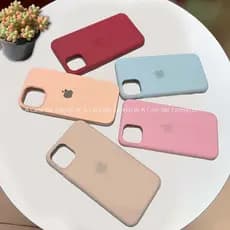 Capa Capinha Silicone Aveludada Para Iphone 15 16 ProMax Plus Case Cores Aleatórias