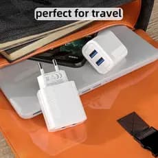 Carregador de celular 2USB porta dupla suporta uma variedade de modelos de carregadores de celular