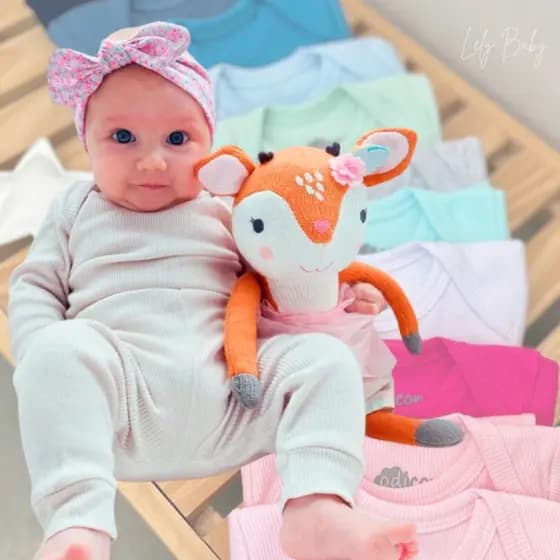 Conjunto Kit 6 Peças Infantil Bebê Body e Calça Mijão Menino Menina 100% Algodão RN ao G Odicon