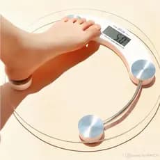 Balança Corporal Digital até 180kg Com Vidro Temperado + Bateria Inclusa