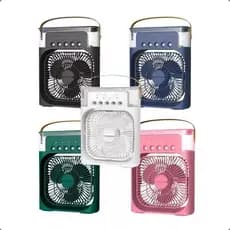 Mini Ar Condicionado Ventilador Umidificador Climatizador e Ventilador Portátil Mini Recarregável Usb