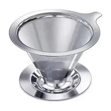 Coador Filtro De Café Inox 103 Reutilizável Grande Sem Uso De Papel